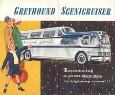 Greyhound Bus Scenicruiser Ad (The New Era) 1956 | 24X36 inch poster