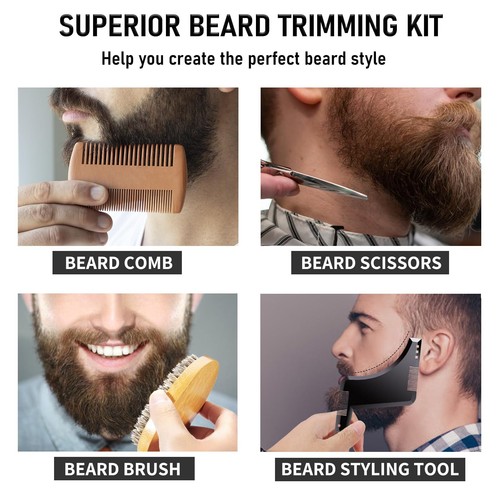 	Aufgerüstetes Bartpflege Set für Männer 11 in 1 Bartwachstumsset Enthält Bar... - Bild 7 von 8