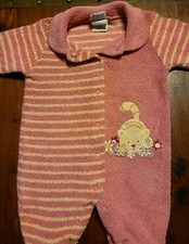 Pre-owned Carters Infant Button Up Blended Fabric Sleeper 0-3 Months Up To 11Lbs