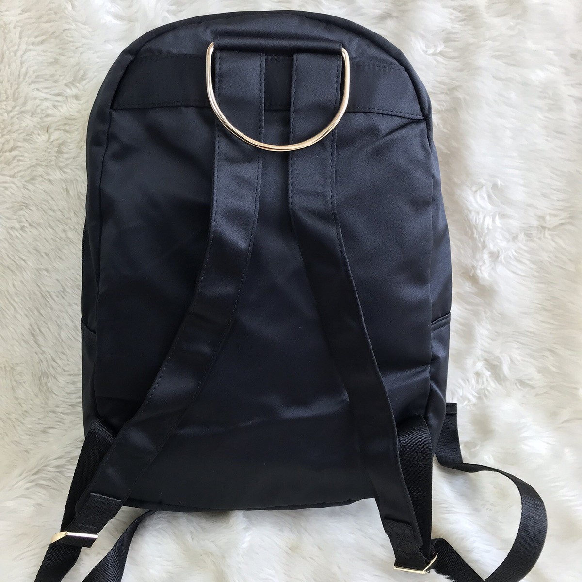 Carolina Herrera Good Girl Backpack Black Satin Gold Handle Carolina Herrera Backpack Black Bags & Handbags for Women  main image 2