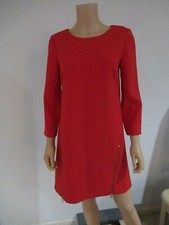 J. Crew B4804 Womens Double Zip Shift Dress Red 6