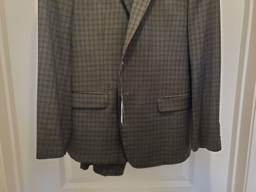 Armani Exchange Men's Modern Fit Wool Suit Gray Grey 44 38 NEW NWT $695 Sharp - Picture 4 of 8