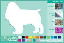 ENGLISH TOY SPANIEL SILHOUETTE cut vinyl decal #1 Dog stickers