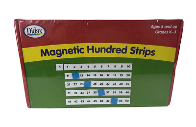 Didax Magnetic Hundred Strips Math K-3 Learning Educational Brand New