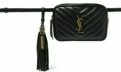 SAINT LAURENT YSL LOGO LOU QUILTED LEATHER BELT BAG GÜRTELTASCHE CLUTCH HANDBAG - Bild 1 von 4