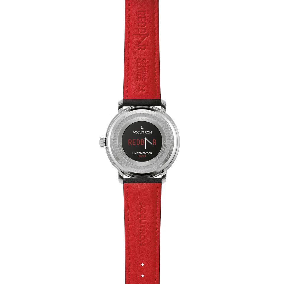 Nuevo movimiento electrostático raro Accutron Spaceview 2020 - barra roja - solo 60 piezas hechas Foto 4 de 4