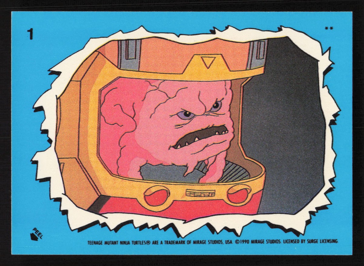 1989 Topps Teenage Mutant Ninja Turtles Sticker #1 KRang Card | eBay