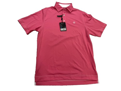 Footjoy Polo Shirt Mens Extra Large Pink Polka Dots Golf