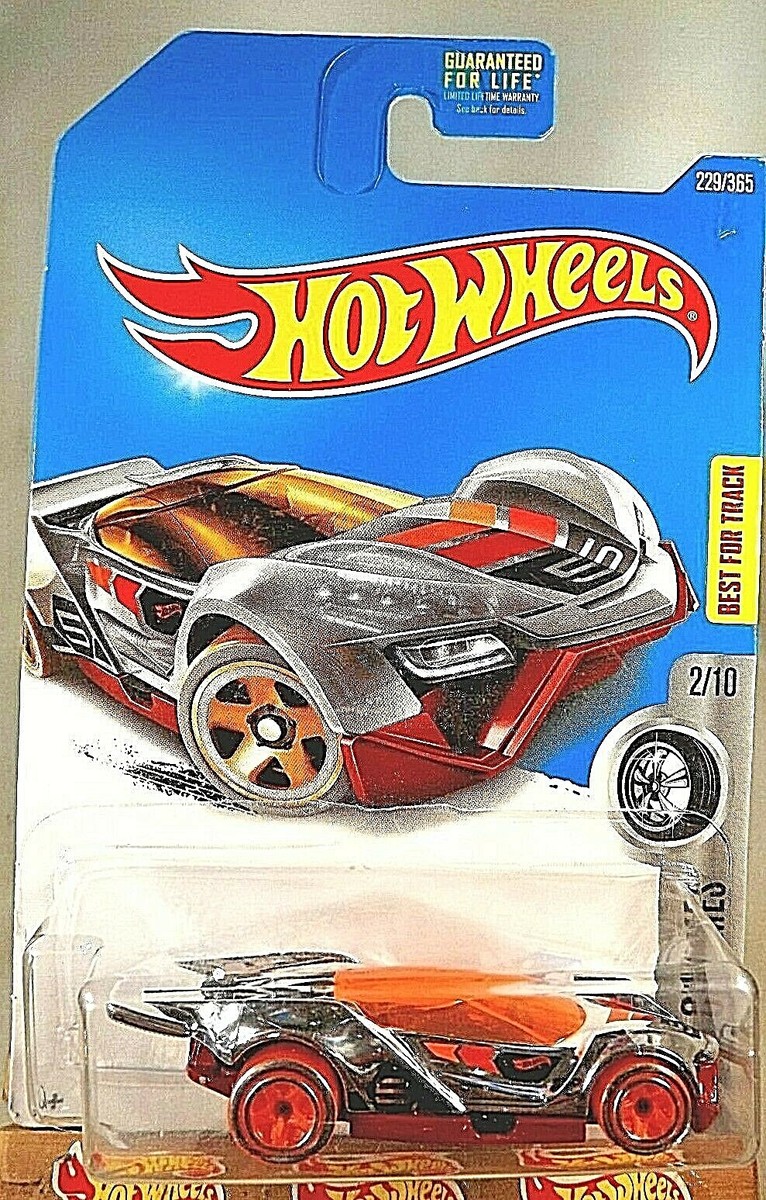 2017 Hot Wheels #229 X-Raycers 2/10 BLITZSPEEDER Chrome w/Orange