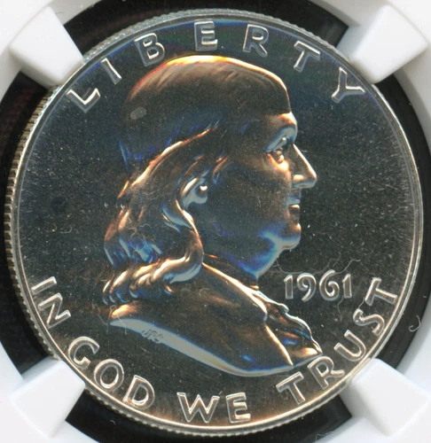 NGC - Franklin Half Dollar - 50c - 1961 - PF-68