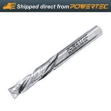 POWERTEC Up/Down Cut Compression 1/4?? Spiral Router Bit, 1/4" Shank (73039)