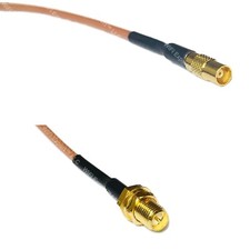 RG316 MCX FEMALE to RP-SMA FEMALE RF Cable Rapid-SHIP LOT