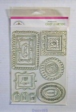 VERY HTF 2007 Doodlebug Design Inc "Doodlebug Tags" Clear Stamp Set NEW 