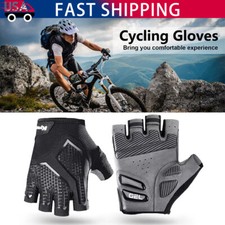 Shock-Absorbing Non-Slip Gel Cycling Gloves Half Finger Breathable Bike Gloves