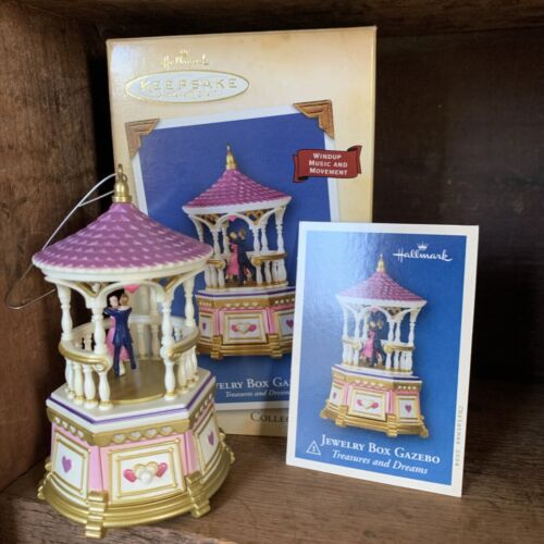 3 Hallmark Andenken Schmuckkästchen Spieluhr & Uhrwerk 2002-2004 orn, orig Box/Karten - Bild 3 von 5