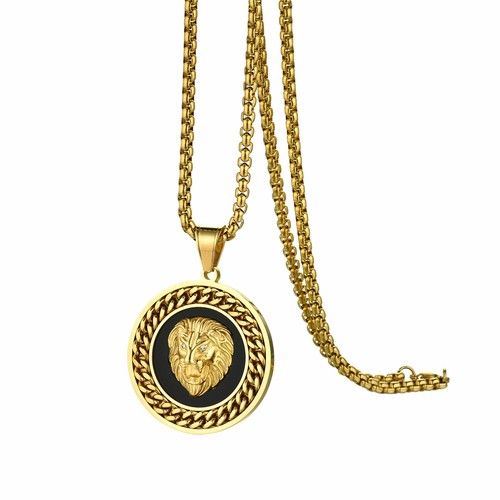 Round Pendant Chain Necklace 22 