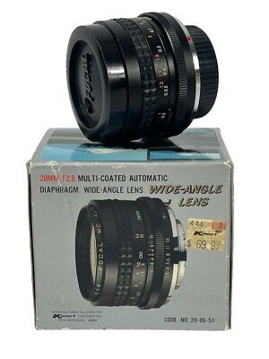 Focal MC Auto 28mm f2.8 Wide Angle Prime Lens For M42 Mount Minolta