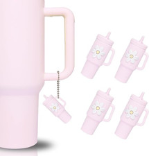4 Pieces  Tumbler Keychain for Stanley Cup in Rose Quartz