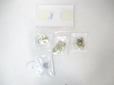 Twist Purse Closure Turn Locks Thin Metal Light Weight Gold 6 Sets with Washers 