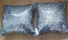 NEXT Set of 2 Sequin Cushion pillow With pad Bedroom Living Room Sofa 43 x 43cm