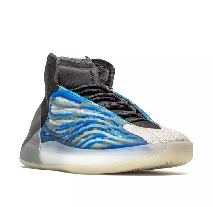 シューズ(男性用) ADIDAS YEEZY BSKTBL \"FROZEN BLUE\" Adidas Yeezy QNTM BSKTBL Frozen Blue (GX5049) (Glow-In-The