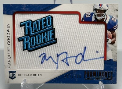 Marquise Goodwin 2013 Panini Prominence Rookie Rated Patch Auto 101/105 #166
