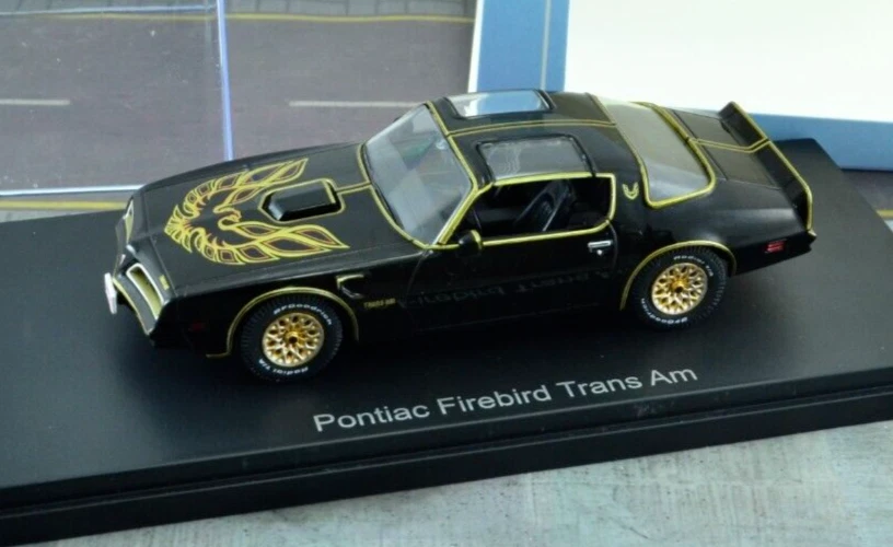 NEO 47350 Pontiac Firebird TransAm Car Black 1/43 Scale - Image 2 of 3