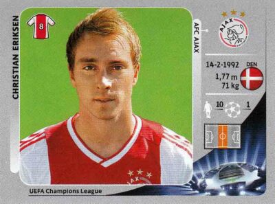 Panini Sticker Champions League 2012/2013 Nr. 274: Christian Eriksen AFC Ajax