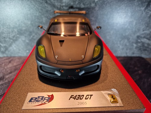 1:18 Ferrari F 430 GT 2005 nero opaco BBR P1806 in confezione originale - Foto 3 di 8