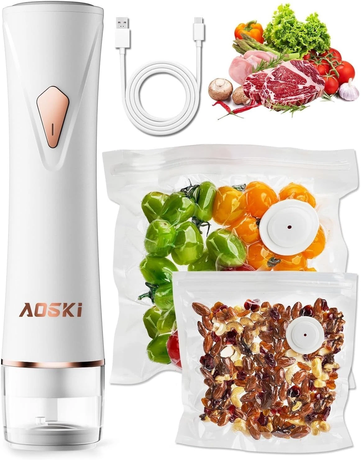 Compact Vacuum Sealer for Food Sealer Handheld Portable Vacuum Sealer Machine