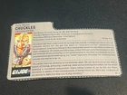 gi joe lot File Card 1987 Chuckles Great Condition