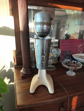 Hamilton Beach Milkshake Malt Mixer Yellow Vintage used not working 