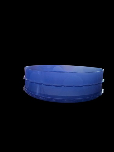 Tupperware 4897A Blue Plate Cake Stand Base Plate Pie Stackable Riser 1 Set NOS - Picture 4 of 5