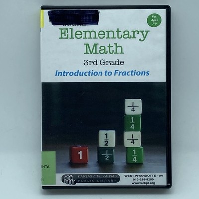 Elementary Math: Introduction to Fractions DVD Educational 3rd Grade EX-LIBRARY