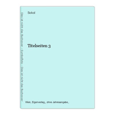 Titelseiten 3 Sokol: