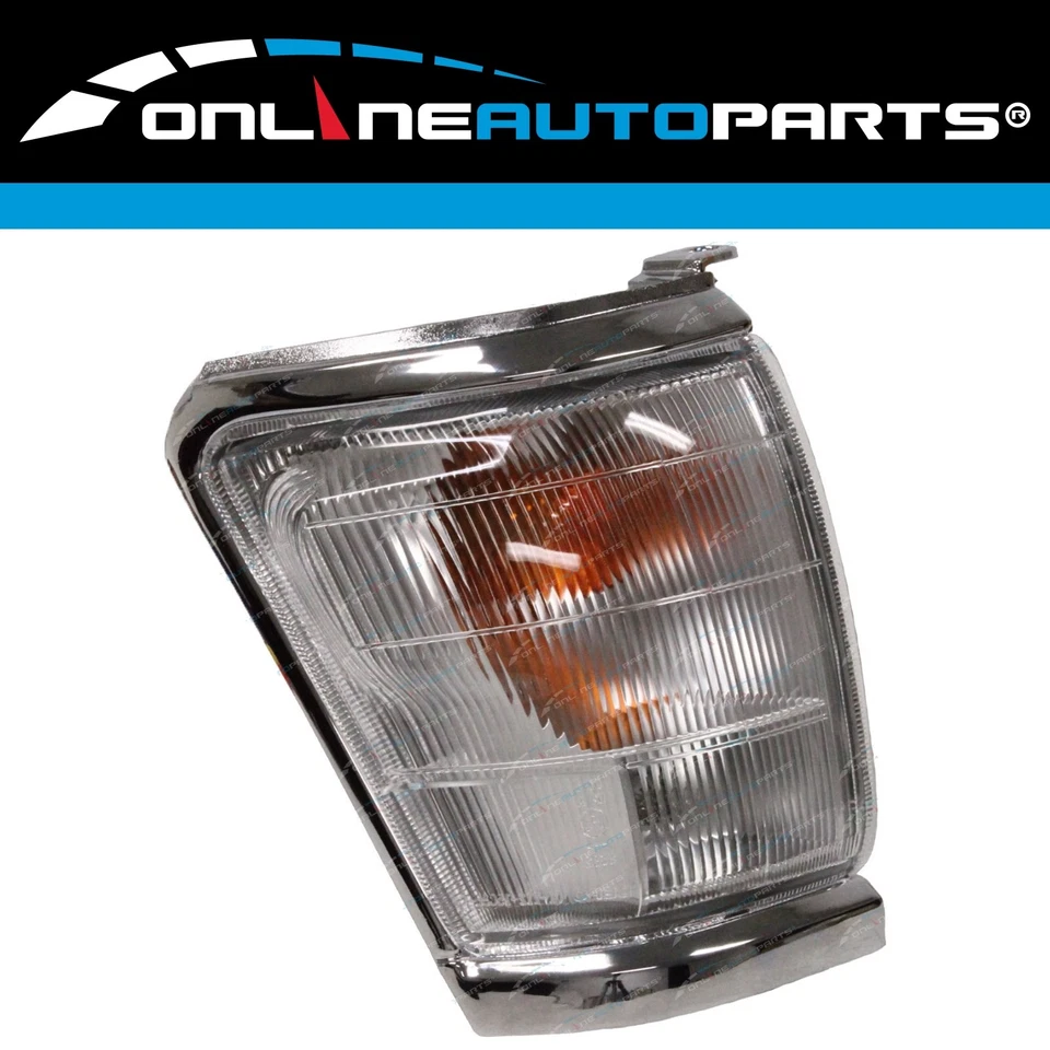 LH+RH Chrome Trim Corner Indicator Lights Pair for Toyota Hilux 2WD/4WD '97-'01 - image 2 of 4