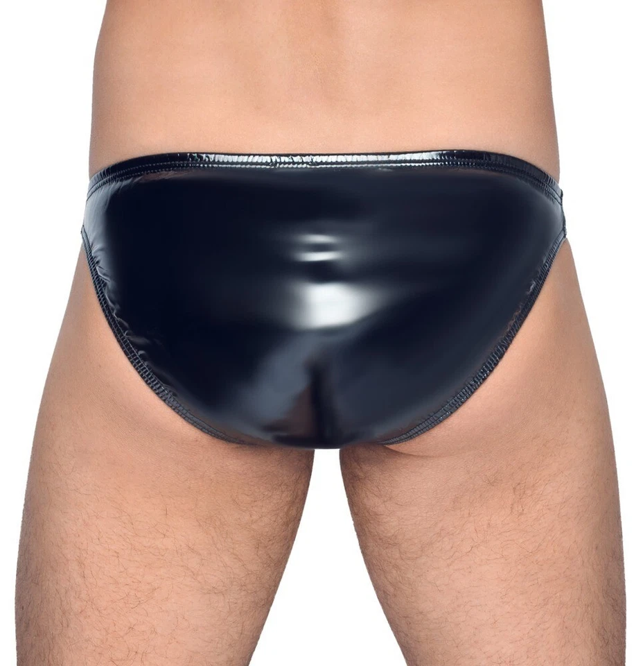 Herren Lack Slip Stretch Reißverschluss Fetisch Hose Lackslip Latexslip Latex - Bild 4 von 4