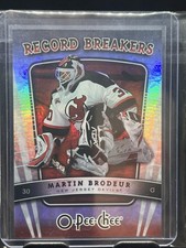 2007-08 O-Pee-Chee #RB2 Martin Brodeur Pee-Chee - Record Breakers