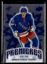 2024-25 Upper Deck Ice Hockey Premieres Blue #153 Brandon Scanlin /399