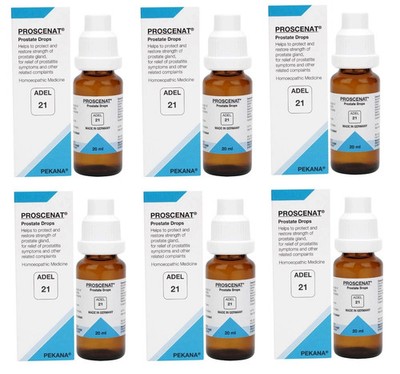 ADEL 21 Prostate Drops Pack of 6 Natural Homeopathic Remedy for Urinary Support