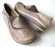 L’Artiste Spring Step Shoes Womens 41 / 10 Brankla Clogs Tan Leather WORN 1-2 ti