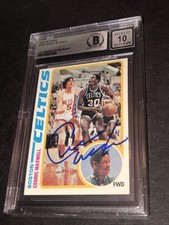 Beckett Gem Mint Autograph Cedric Maxwell Signed 1978 Topps Rookie RC Card 886