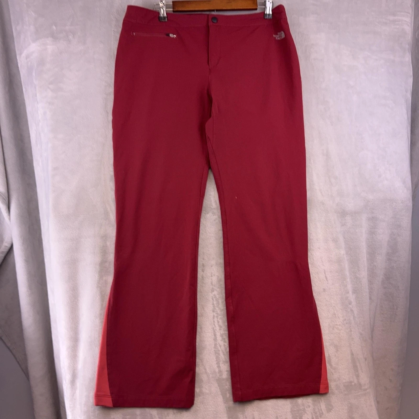 The North Face Flight Series Track Pants Womens 14 Red Running Stretch Bootcut