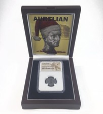 Roman Aurelian Coin 270-275 AD Father Christmas Box Edition Collectible