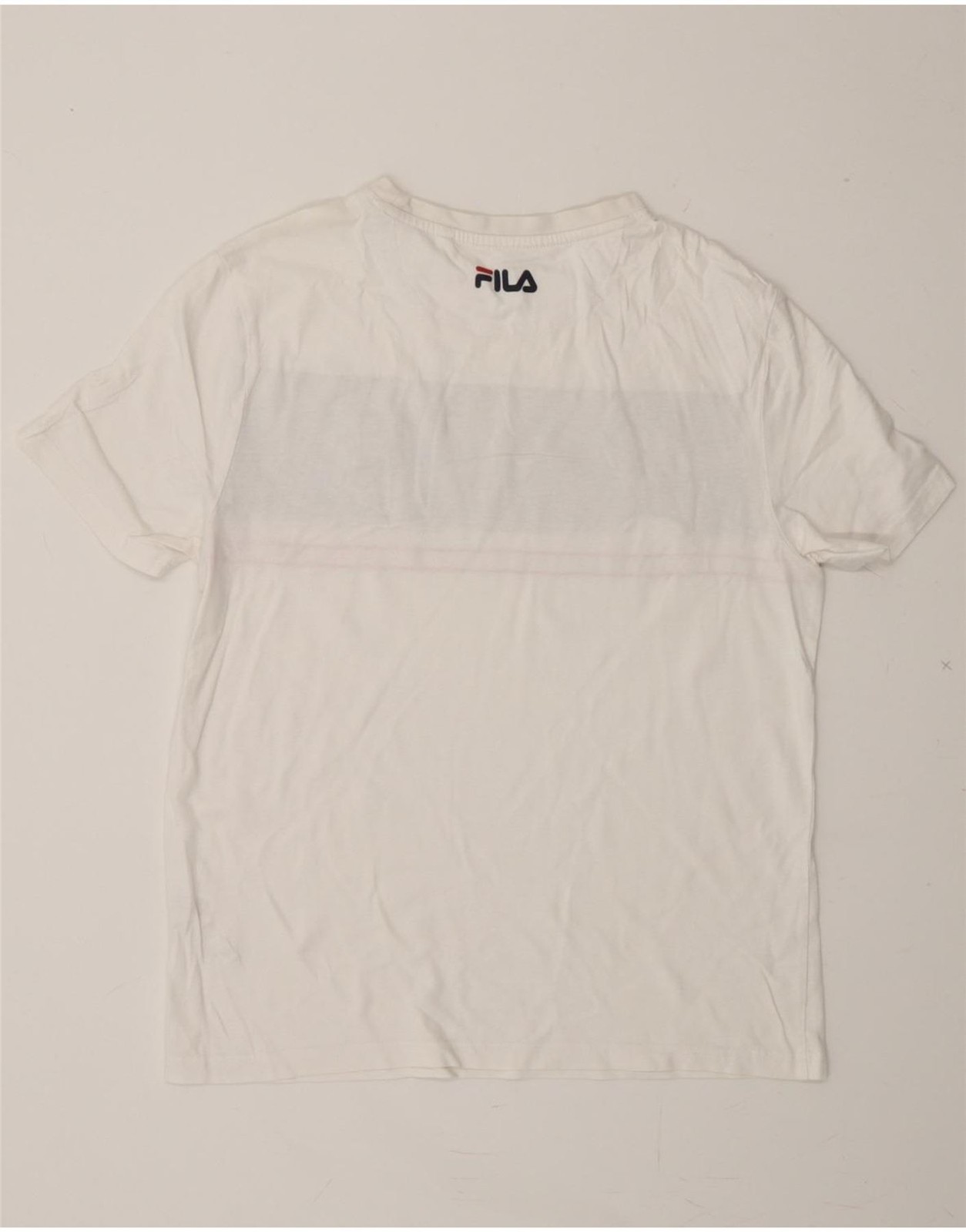 T shirt uomo FILA top XS bianco a righe cotone CY30