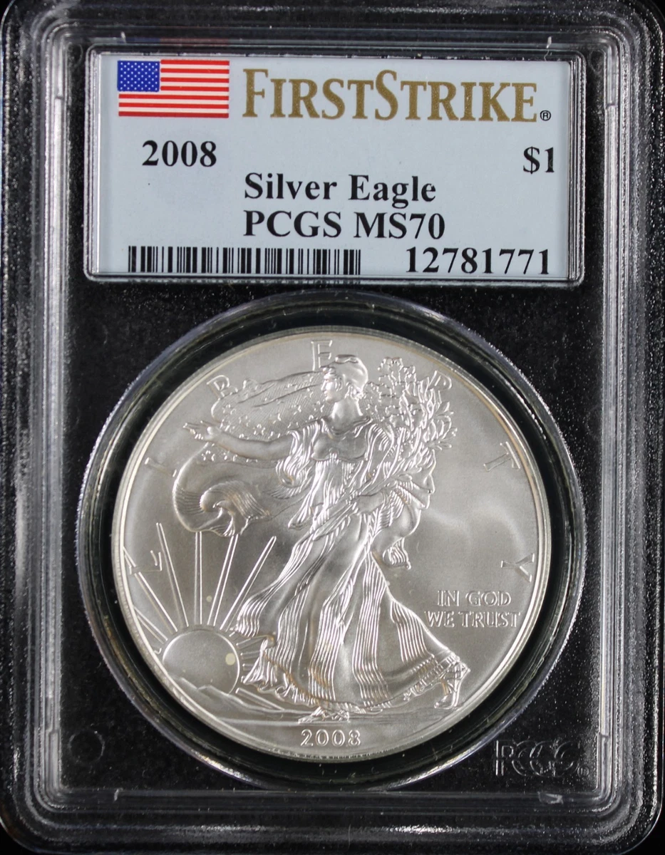 American Eagle MS 70 Graded Silver Bullion Coins 2008 | Updated