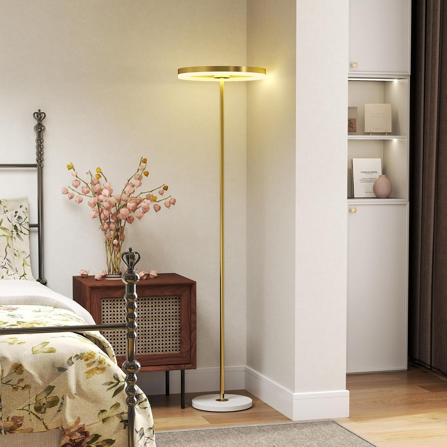 Lampada Da Terra LED Moderna Piantana Dimmerabile 3 Livelli Soggiorno