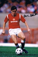 Signed Arthur Albiston Manchester United Autograph Photo Scotland West Brom