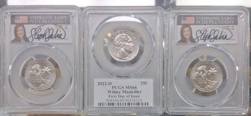2022-P American Women Quarters Wilma Mankiller — photo from the most recent tracked eBay sale
