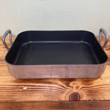 WILLIAM SONOMA FRANCE Large Nonstick Roaster Roasting Pan 15 X 12